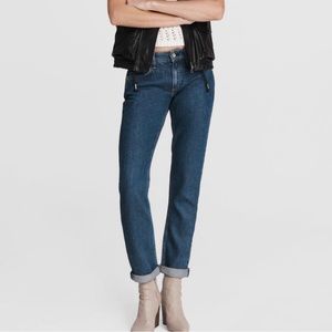 Rag & Bone Featherweight Dre Low-Rise Boyfriend Lily Size 29 NWT